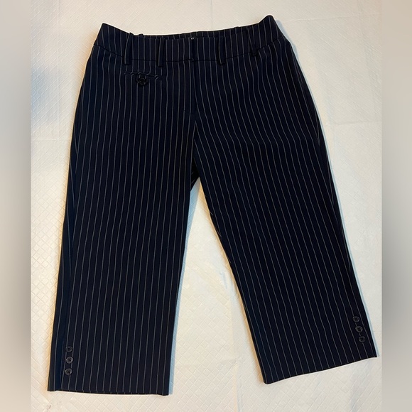 Tribal Cropped Pinstriped Slacks - Picture 1 of 8